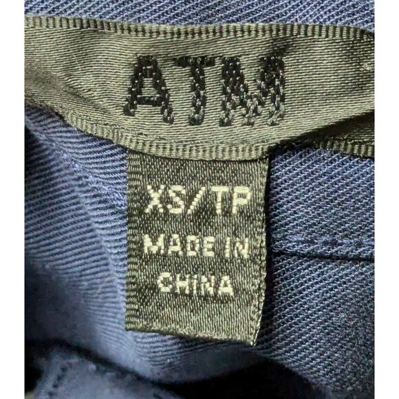 ATM Anthony Thomas Melillo Romper Womens XS Blue Shorts Sleeveless Button Front - Picture 6 of 7